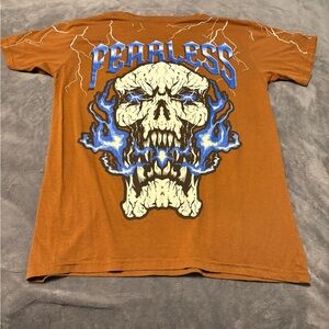 Fearless Graphic T-Shirt with Skull Design